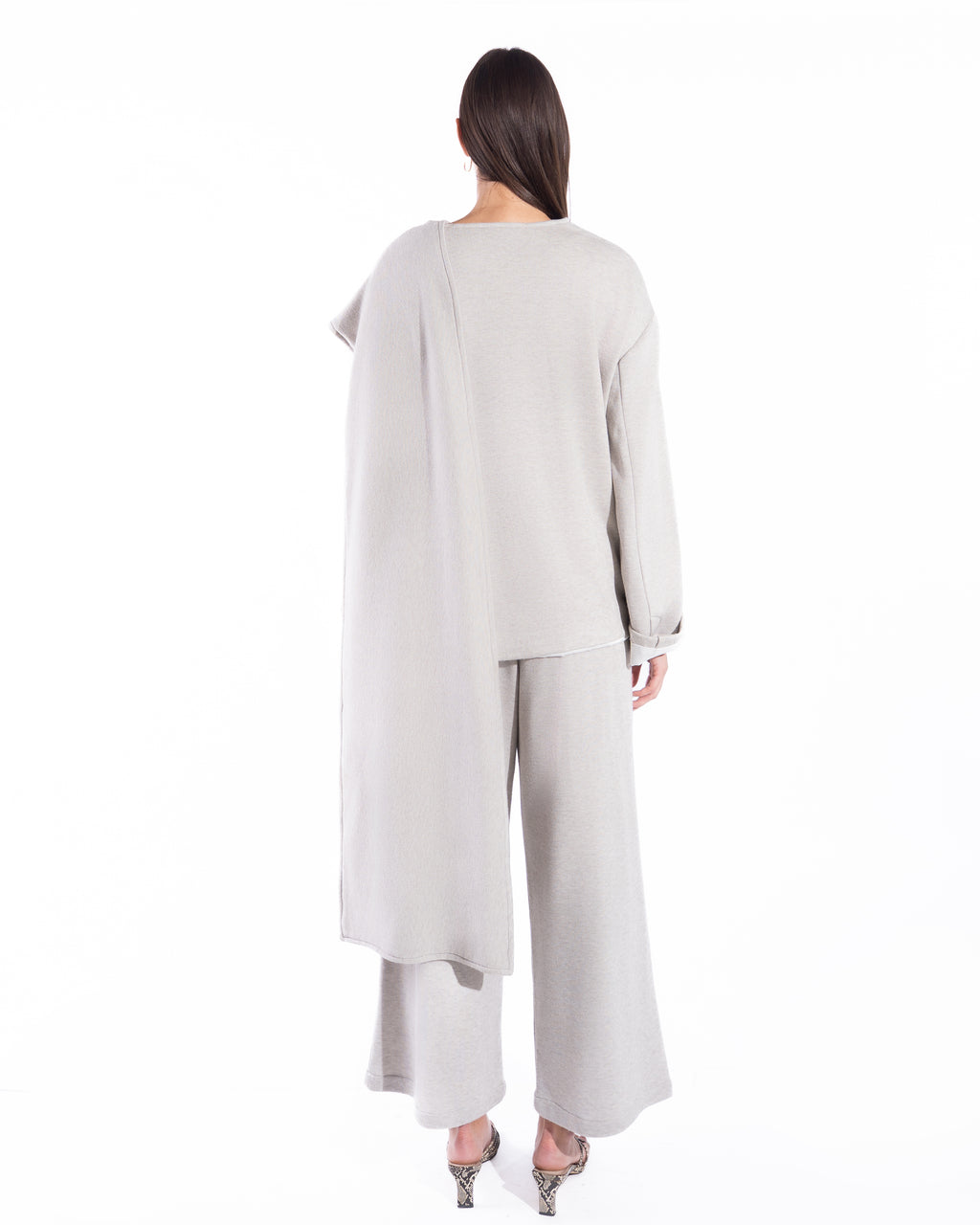 Offwhite Wool Scarf Set